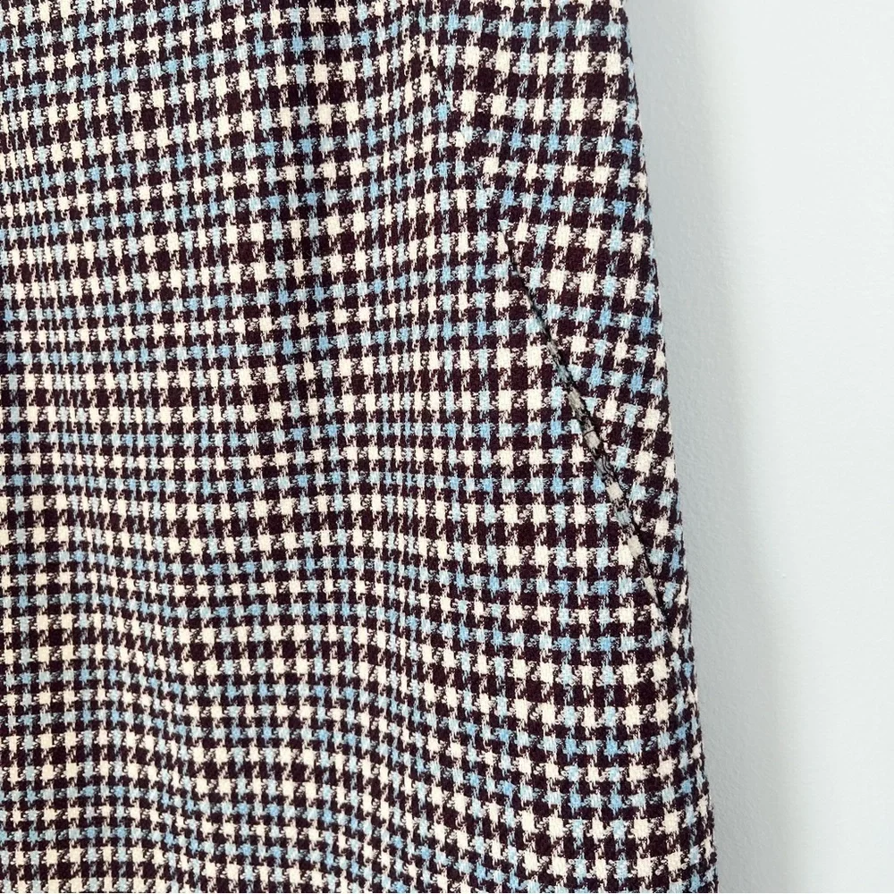 NWT Rebecca Taylor Techy Houndstooth Wool Shift Mini Dress Sheath Sleeveless 2 4 - Picture 9 of 15